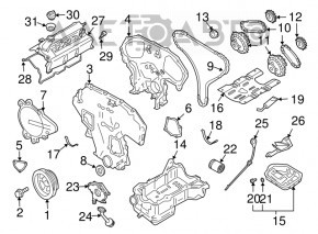 Pinionul arborelui cu came pentru Infiniti Q50 14-15 3.7 VQ37VHR.