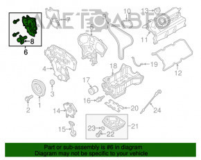 Передняя крышка ГБЦ правая Nissan Pathfinder 13-20 VQ35DE 3.5