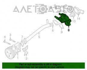 Корпус термостата Mitsubishi Outlander Sport ASX 13-