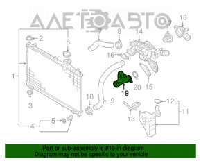 Racordul de racire metalic pentru Mitsubishi Outlander 14-21 3.0