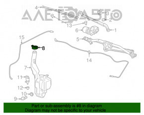 Capacul rezervorului de spălare a parbrizului Cadillac ATS 13- nou original OEM