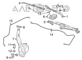 Capacul rezervorului de spălare a parbrizului Cadillac ATS 13- nou original OEM