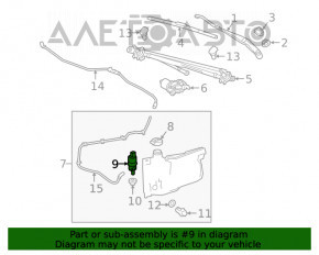 Motorul de spălare a parbrizului pentru Chevrolet Volt 11-15