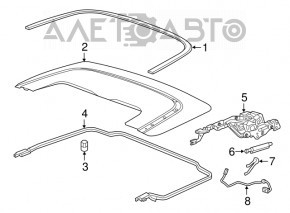 Отбойник крышки багажника Chevrolet Cruze 16-