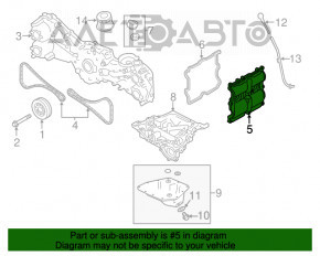 Capacul supapei stânga Subaru XV Crosstrek 13-17