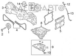 Клапанная крышка левая Subaru XV Crosstrek 13-17