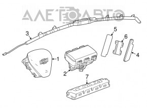 Подушка безопасности airbag сидения правого Chevrolet Cruze 16-