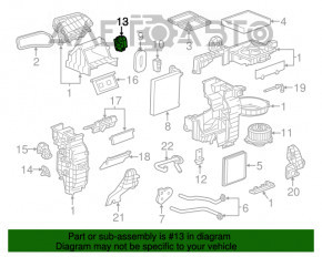 Actuatorul motorului de acționare a încălzitorului pentru Chevrolet Volt 11-15.