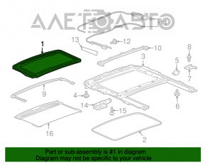 Geamul portbagajului Chevrolet Cruze 16-