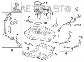 Топливный бак Chevrolet Cruze 16-