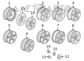 Roata de 15 inch a Chevrolet Cruze 16 - fier