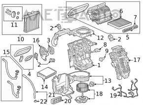 Испаритель Chevrolet Cruze 16-