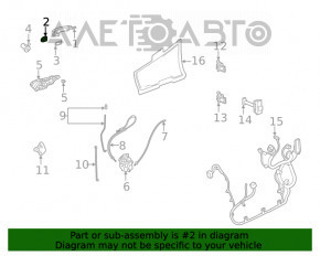 Maner exterior blocare usa fata stanga Chevrolet Cruze 16-