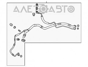 Compresorul de aer condiționat - radiatorul - condensatorul Chevrolet Cruze 16-