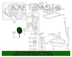 Polea arborelui cu came Toyota Camry v55 2.5, hibrid 15-17 SUA 2AR-FE, 2AR-FXE