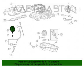 Polea arborelui cotit 2GR-FXE Lexus RX450h 10-15 nou OEM original