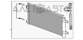 Radiatorul condensatorului de aer condiționat Chevrolet Cruze 16-