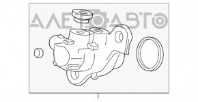 Cilindrul principal de frână cu rezervor pentru lichid de frână Chevrolet Cruze 16- fără tijă