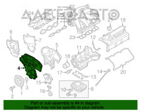 Передняя крышка двигателя Nissan Maxima A36 16- комплект