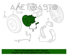 Butuc spate stânga Buick Encore 13-19 fwd nou original OEM