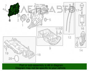 Capacul frontal al chiuloasei pentru Infiniti QX30 17-