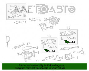 Фонарь подсветки багажника Chevrolet Camaro 16- новый OEM оригинал