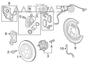 Rulment roata spate stanga Cadillac CTS 14-