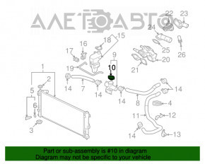 Capacul rezervorului de expansiune al sistemului de răcire Mitsubishi Outlander Sport ASX 10- 2.0 2.4 nou OEM original