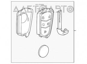 Ключ smart Cadillac ATS 15- рест