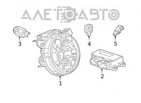 Senzor airbag dreapta față Chevrolet Trax 18-22