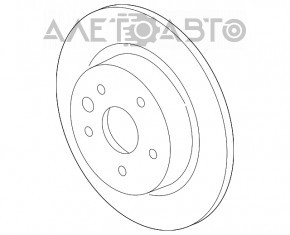 Placă de frână spate stânga GMC Terrain 18- 285/12mm