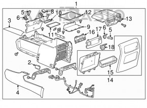 USB HUB AUX Chevrolet Equinox 18 1 usb