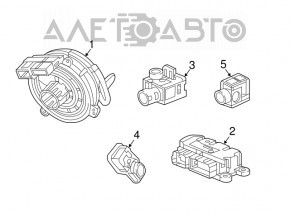 Модуль srs airbag компьютер подушек безопасности GMC Terrain 18-