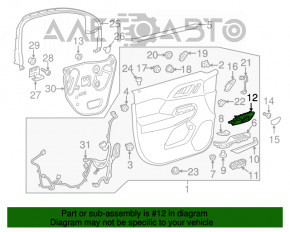 Mânerul ușii exterioare din față stânga a Chevrolet Equinox 18- keyless