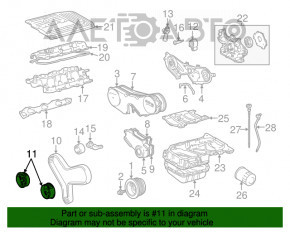 Pinionul arborelui cu came Toyota Highlander 08-13 hibrid 3MZ-FE