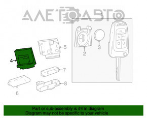 MODUL DE CONTROL AL ACCESULUI FĂRĂ CHEIE Cadillac ATS 13-