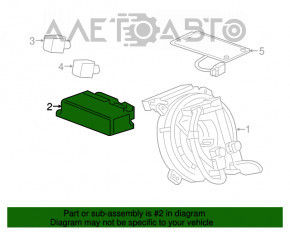 Модуль srs airbag компьютер подушек безопасности Chevrolet Trax 18-22