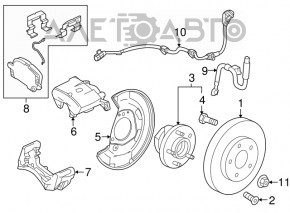 Suportul frontal stânga pentru Chevrolet Bolt 17-