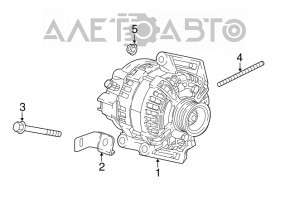 Generatorul Chevrolet Equinox 18-22 LYX