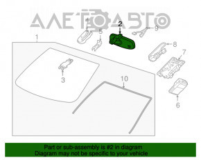 Oglindă interioară pentru GMC Terrain 18 - auto-întunecare