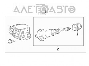 Senzor de presiune a roților Chevrolet Equinox 18-21 315 MHz