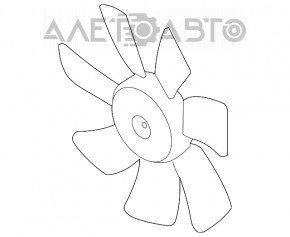 Rotor ventilator de racire dreapta Mitsubishi Outlander Sport ASX 10- 2.0 9 pale nou original OEM