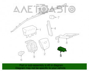 Modulul airbag SRS computer pentru airbag-urile de siguranță Chevrolet Equinox 10-17