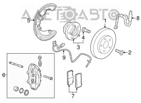 Placă de frână față stânga Cadillac CTS 14- 320/30mm