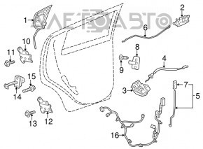 Blocarea ușii din spate stânga a Buick Encore 13-19