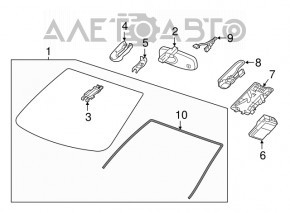 Oglindă interioară cu auto-întunecare pentru Chevrolet Malibu 13-15