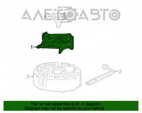 Cric Chevrolet Impala 14-20 ruginit.