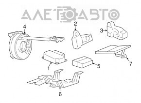 Modulul computerizat al airbag-urilor SRS pentru airbag-urile de siguranță ale Chevrolet Volt 11-15.