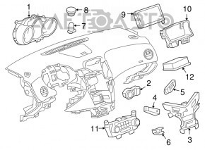 Modul de control al climatizării Chevrolet Cruze 11-15