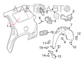 Grila de ventilatie stanga Chevrolet Cruze 16-